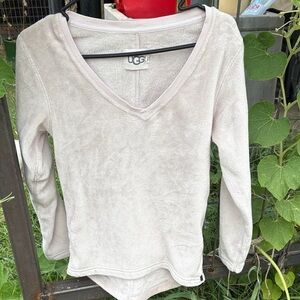 UGG Women's Soft Cream V-Neck Blouse